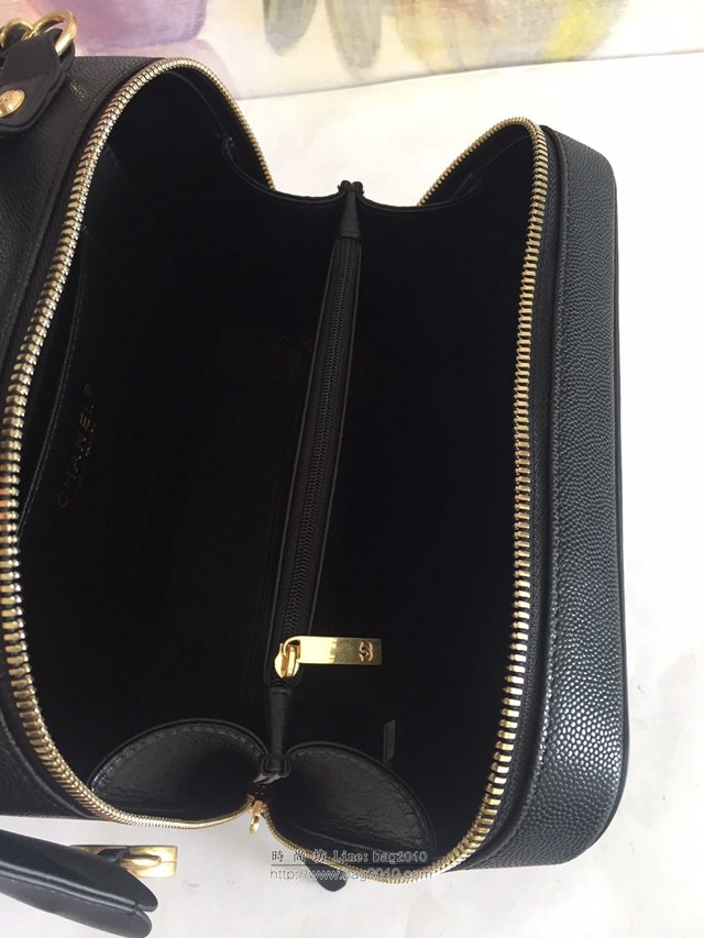 Chanel女包 93342化妝包 魚子醬牛皮 香奈兒化妝包 Chanel手提斜挎包  djc2969